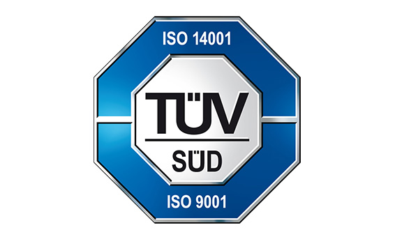 FKK株式会社TUV® ISO 9001・14001 ロゴ