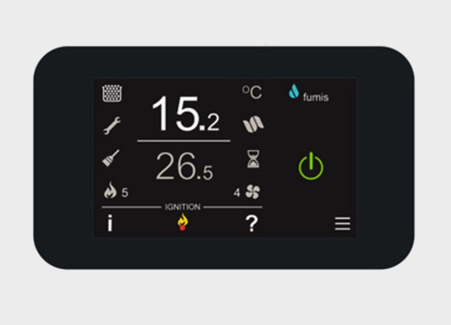 Fumis Sense UI Touch screen for pellet stove